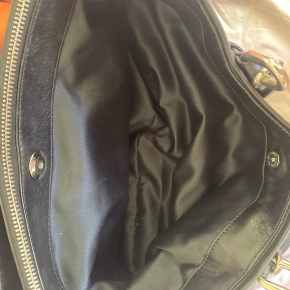 Coach Chelsea Jayden Black Leather Handbag Satchel Shoulder Bag - Picture 4 of 13